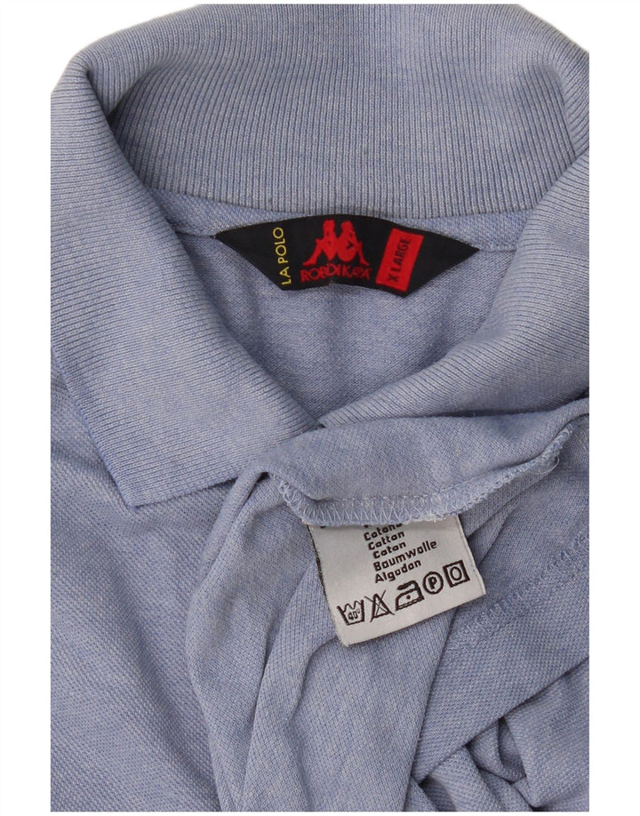 Cămașă polo pentru bărbați Kappa XL Bumbac albastru