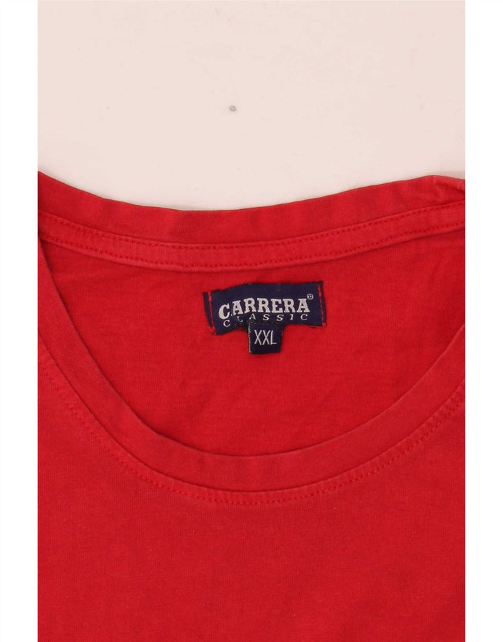Tricou grafic Carrera pentru bărbați Top 2XL bumbac roșu