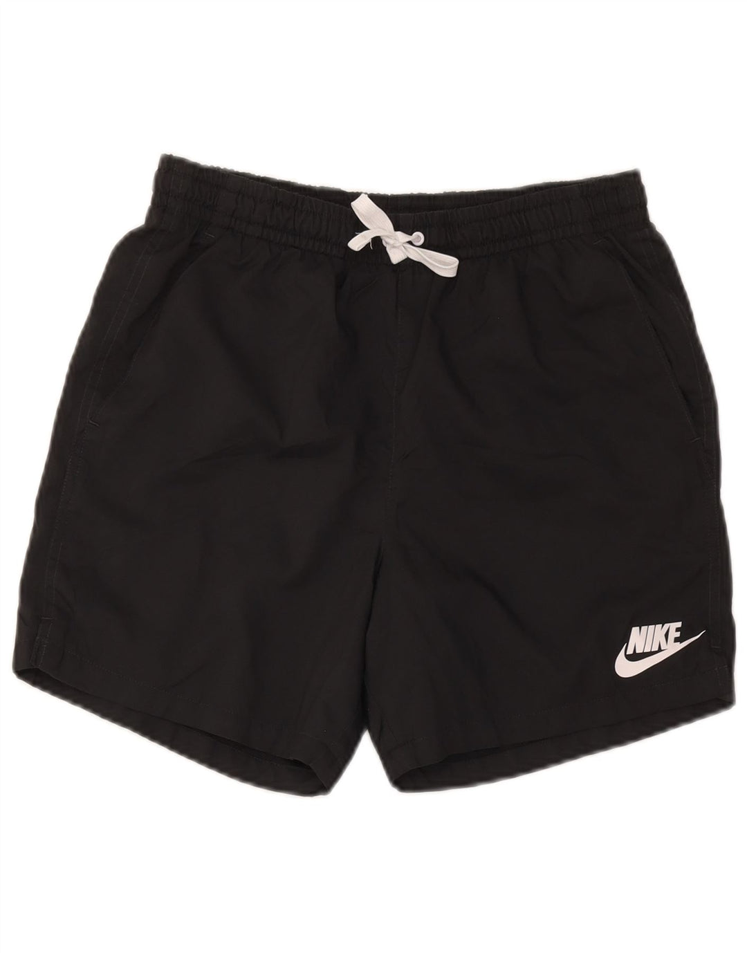 Pantaloni scurți de înot Nike pentru bărbați, poliester mediu negru