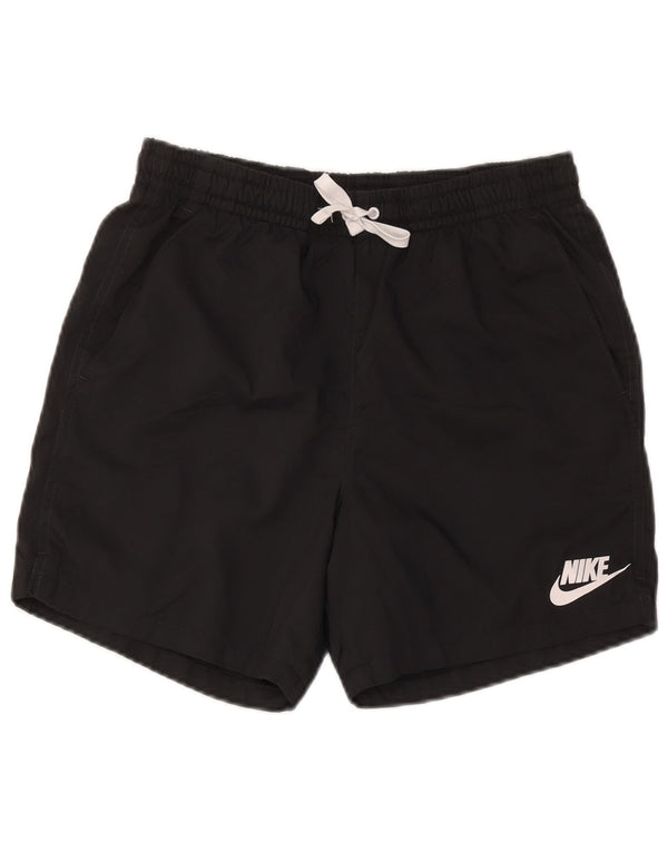 Pantaloni scurți de înot Nike pentru bărbați, poliester mediu negru