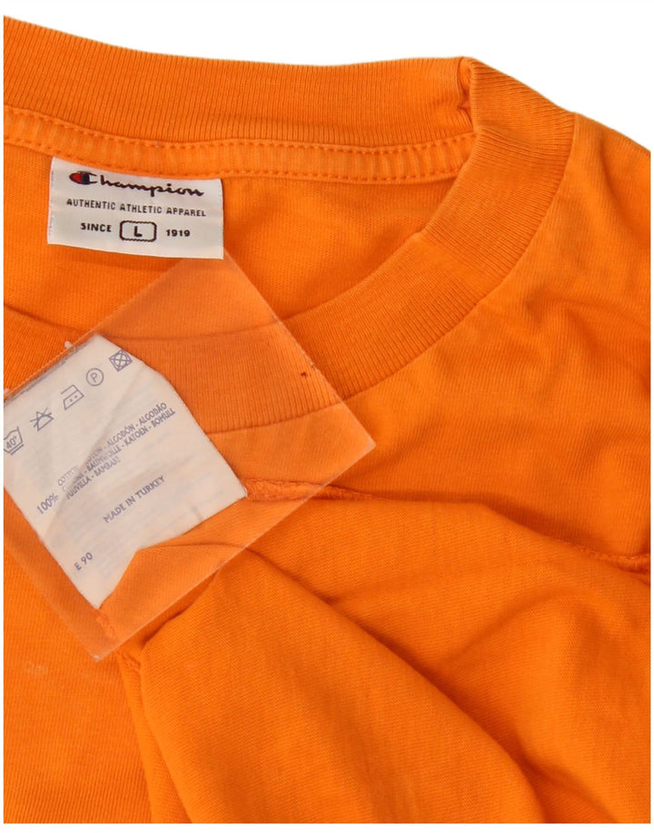Tricou pentru bărbați Champion Top mare din bumbac portocaliu