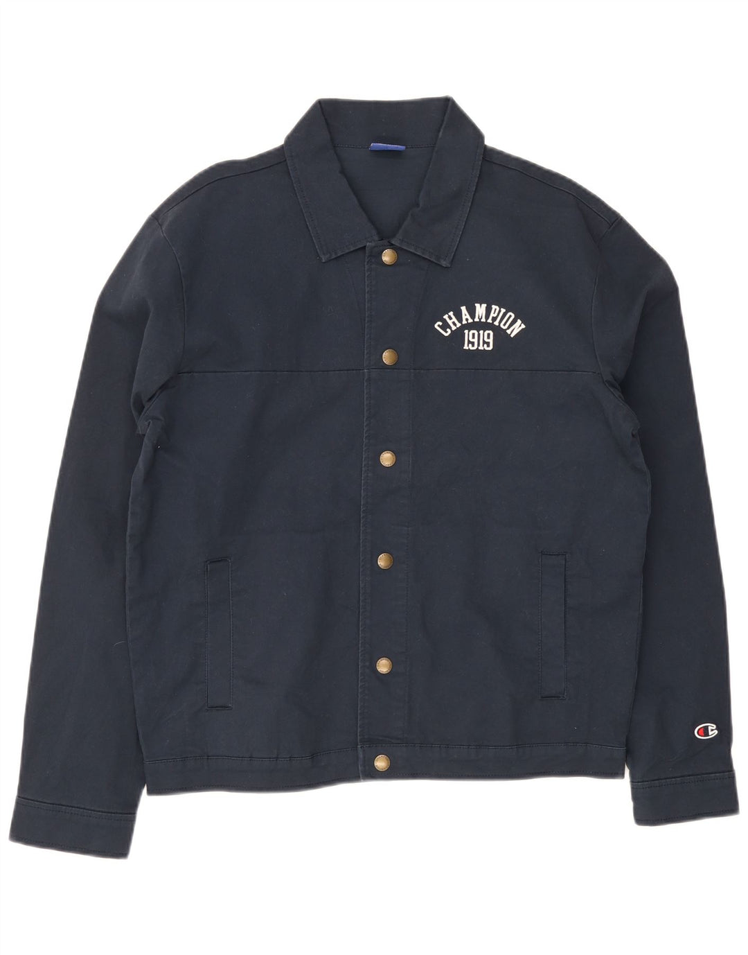 Jachetă Bomber pentru bărbați Champion UK 38 Medium Bluemarin Bumbac