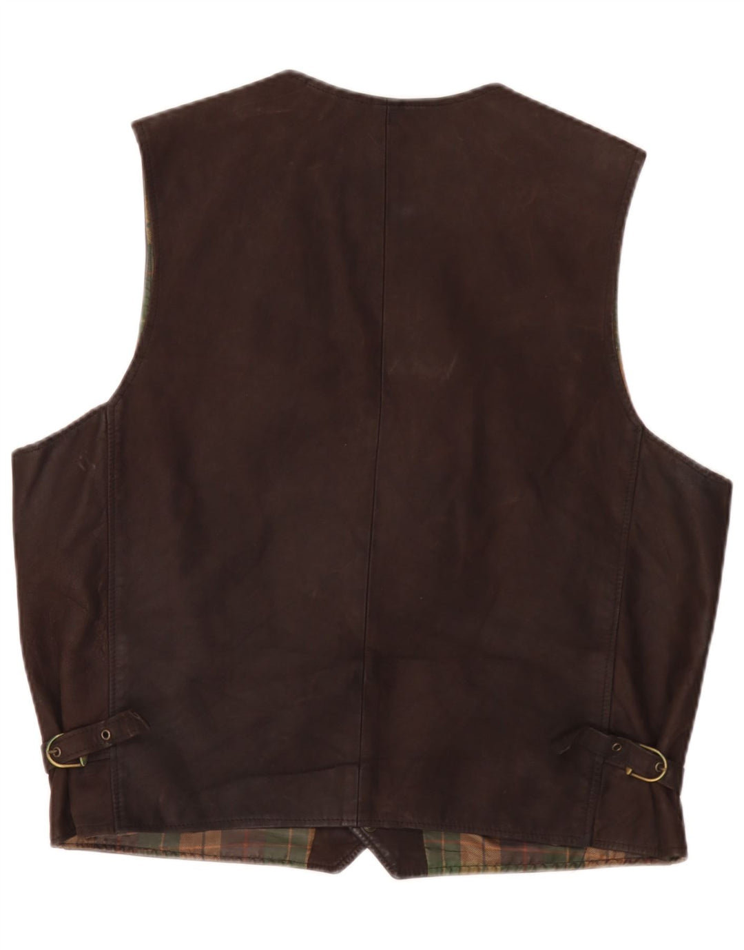 Vestă din piele vintage pentru bărbați IT 56 2XL maro