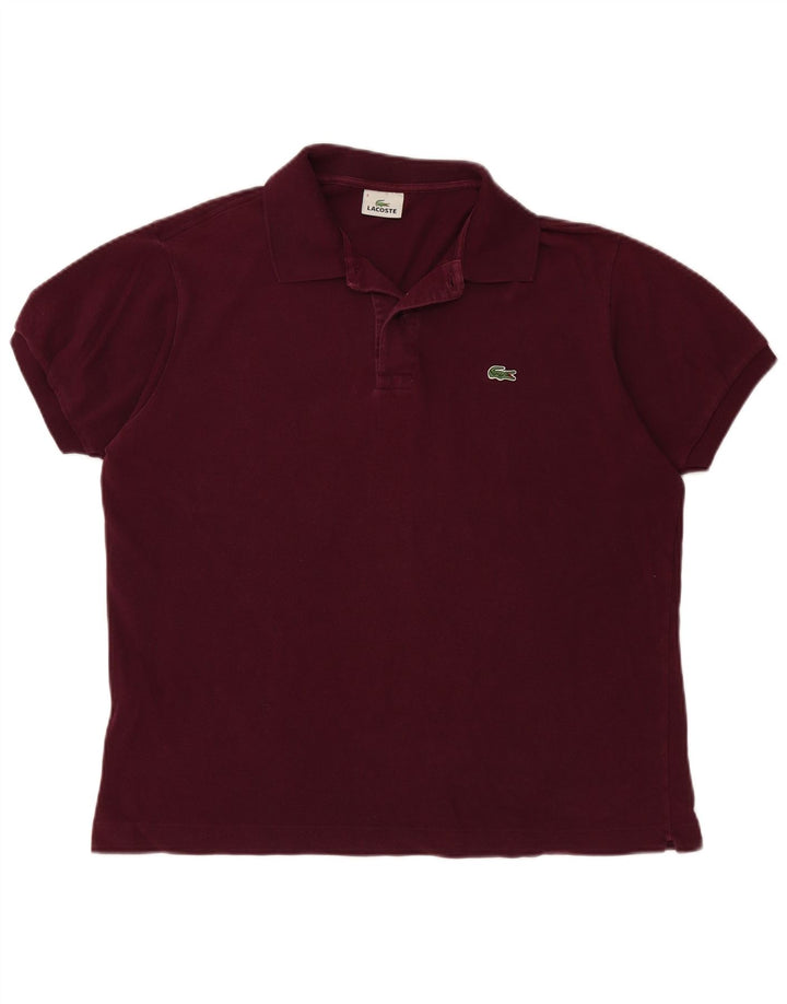 Tricou polo pentru bărbați LACOSTE Mărimea 6 XL Bumbac maro