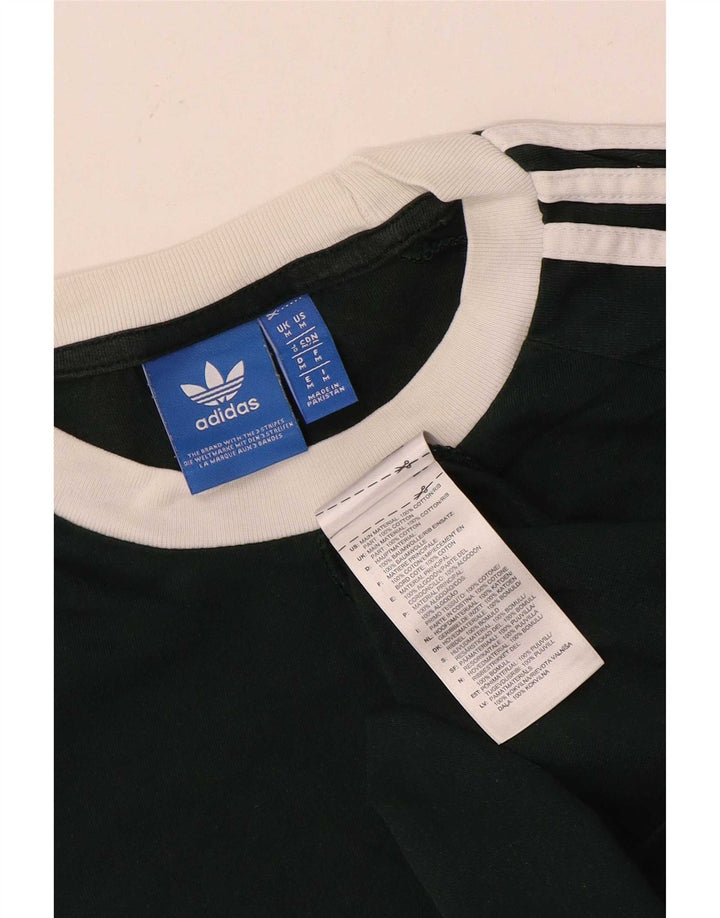 Tricou grafic pentru bărbați Adidas Top din bumbac verde mediu