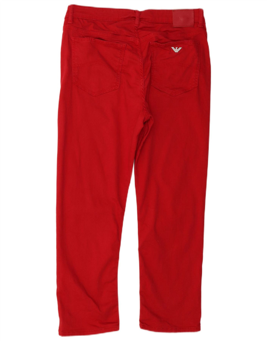 Blugi slim pentru femei Armani W29 L25 Lyocell roșu