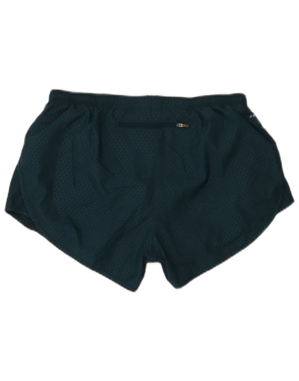 Pantaloni scurti sport Nike pentru femei UK 14 Medium Green Spotted Poliester