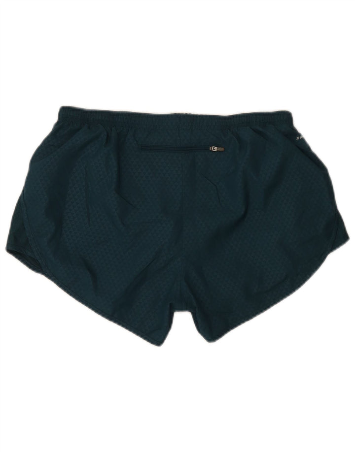 Pantaloni scurti sport Nike pentru femei UK 14 Medium Green Spotted Poliester