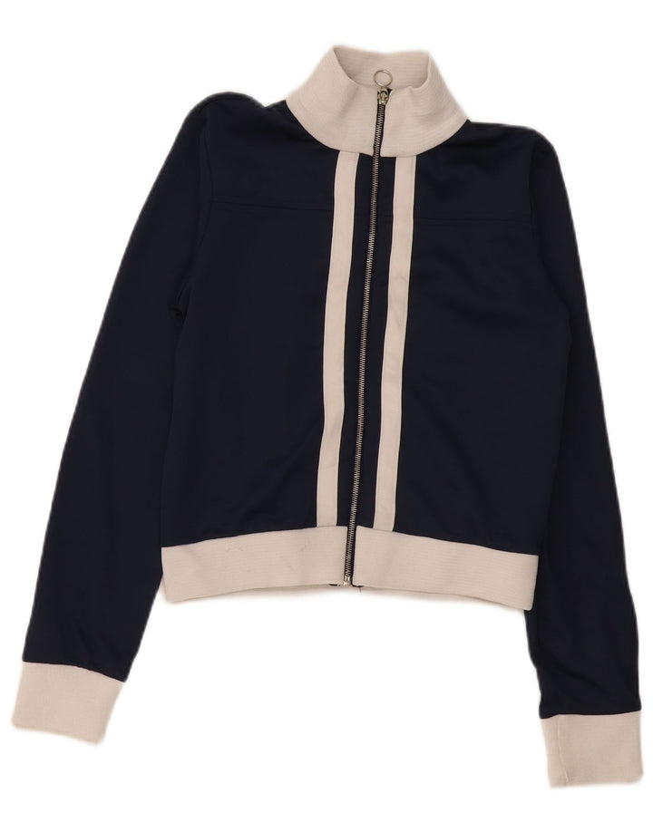 Jachetă de top pentru trening pentru femei Zara UK 14 Medium Bleumarin Colorblock