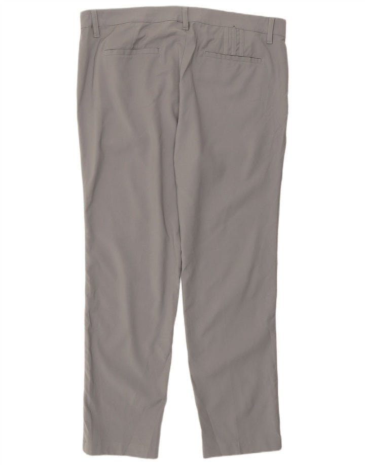 Pantaloni chino subțiri pentru bărbați Adidas W36 L30 poliester gri