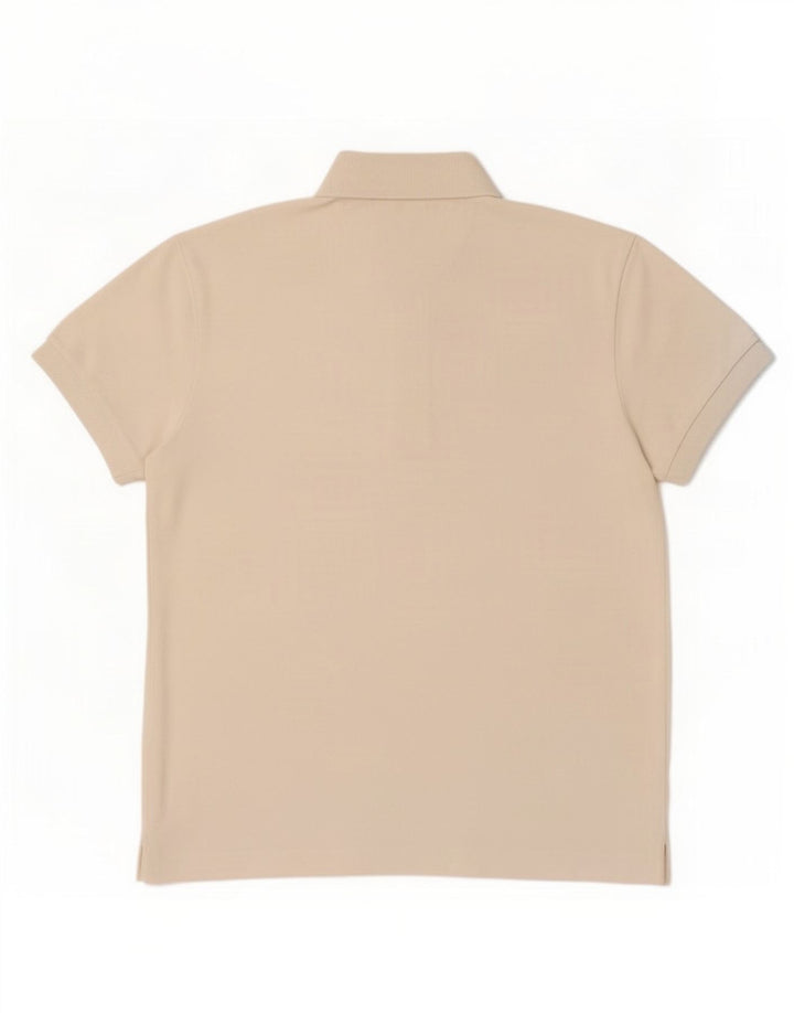 Tricou polo pentru bărbați Lacoste Mărimea 3 Bumbac alb mic