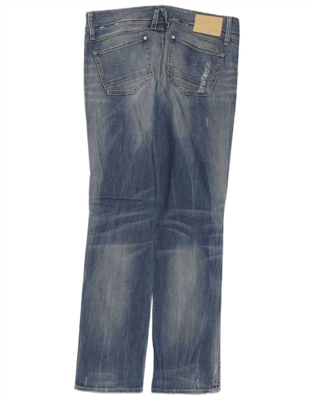 G-Star Blugi Distressed drepte pentru femei W31 L32 Bumbac albastru