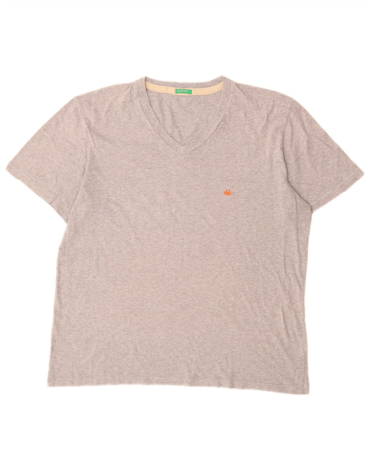 Tricou pentru bărbați Benetton Top Medium Gri Pete