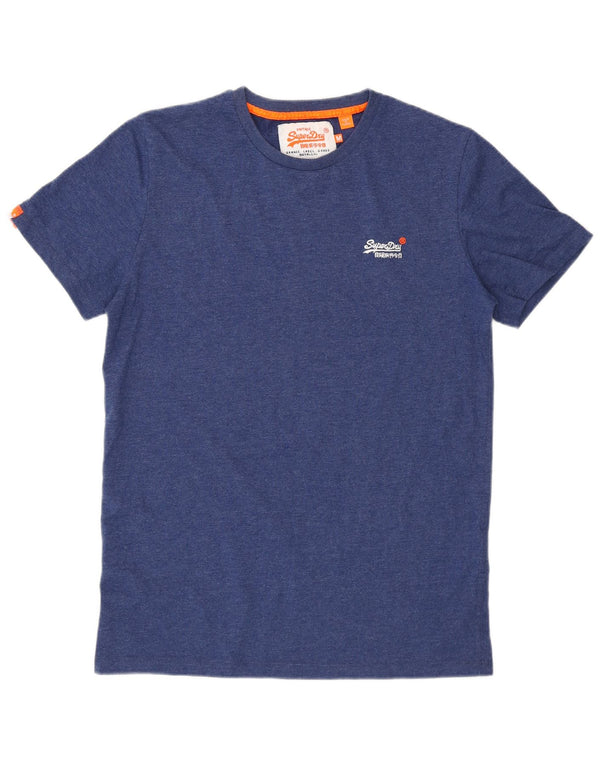 Tricou Superdry pentru bărbați Top Medium Blue Bumbac