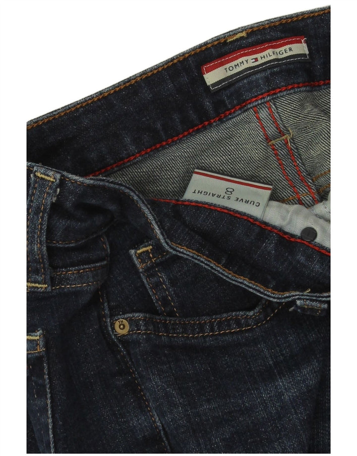 Blugi drepți Curve pentru femei Tommy Hilfiger US 8 Medium W30 L33 Albastru