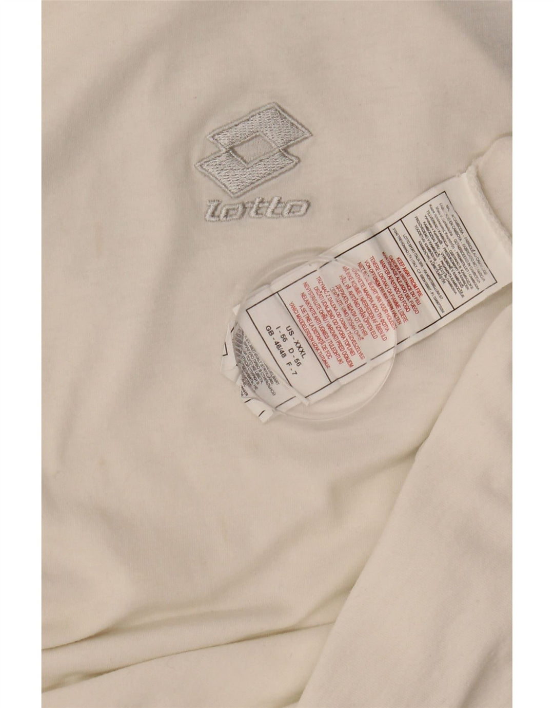 Tricou Bărbați LOTTO Top UK 46/46 3XL Alb Bumbac color bloc