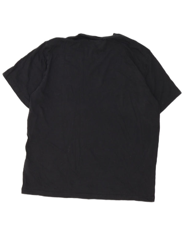 Tricou grafic pentru bărbați Champion Top 2XL bumbac negru