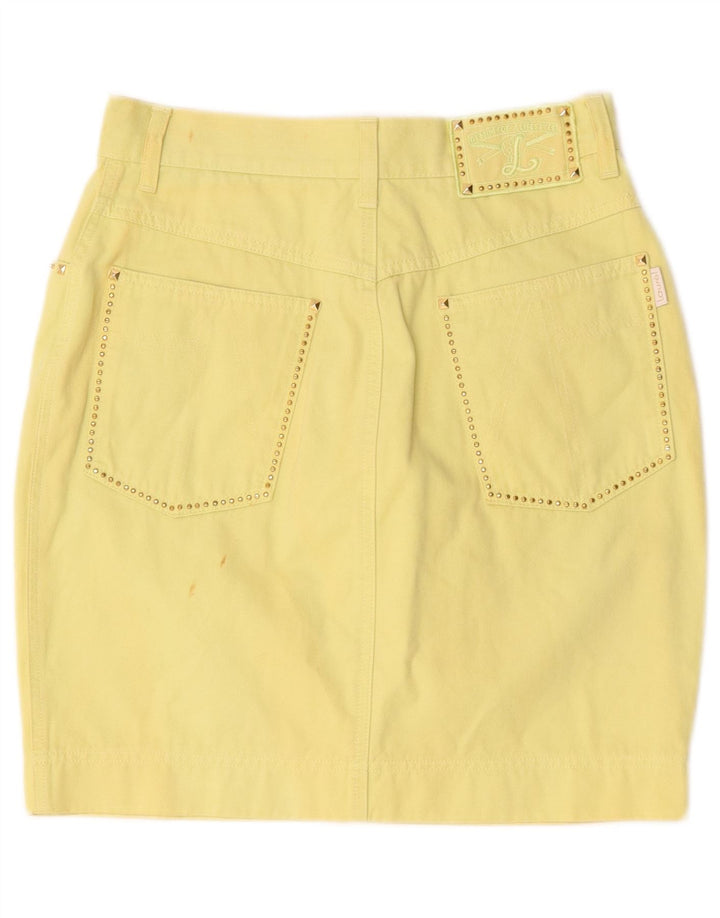 Fusta mini pentru femei Laurel EU 38 Medium W28 Bumbac galben