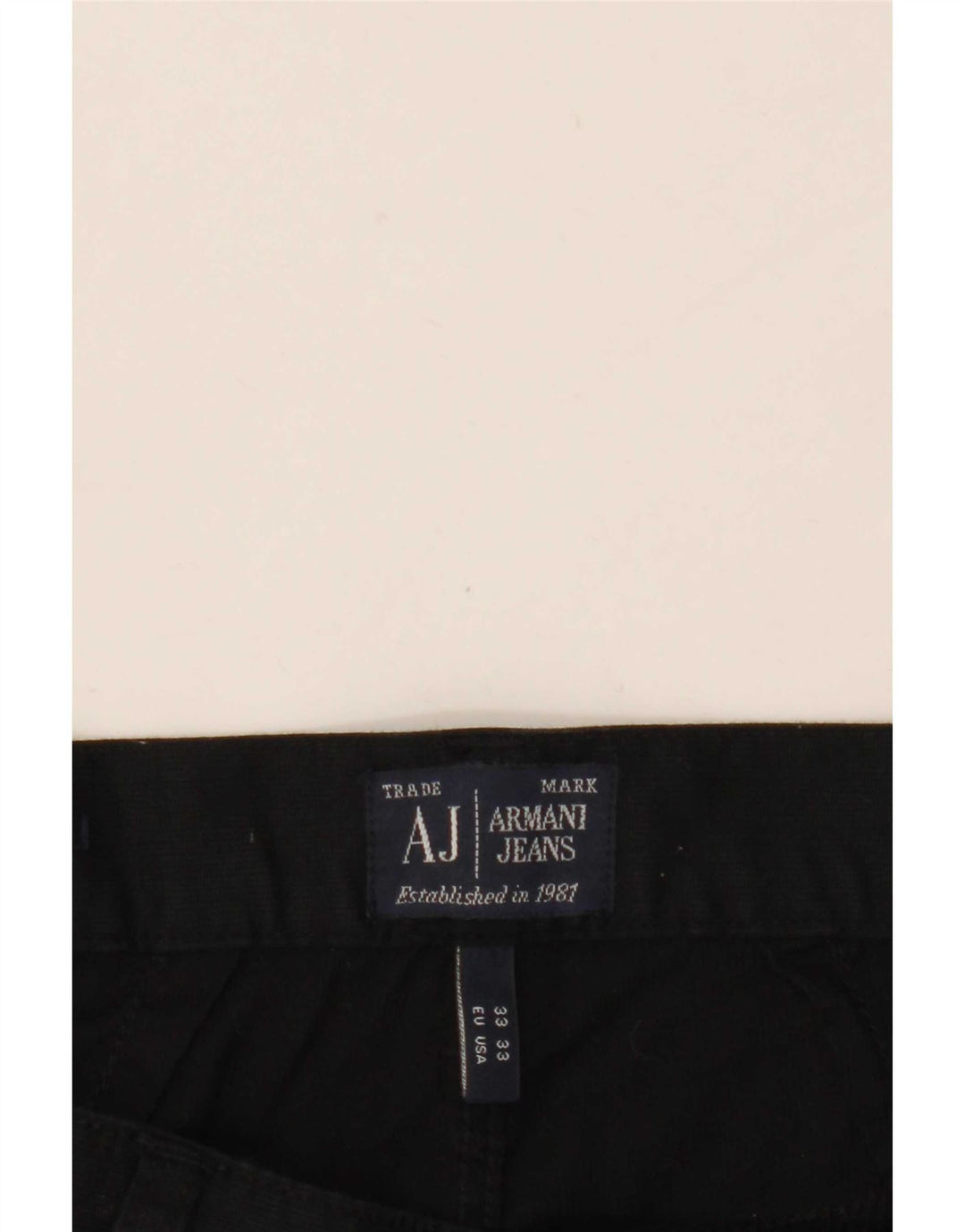 Pantaloni casual obișnuiți pentru bărbați Armani L33 L27 bumbac negru