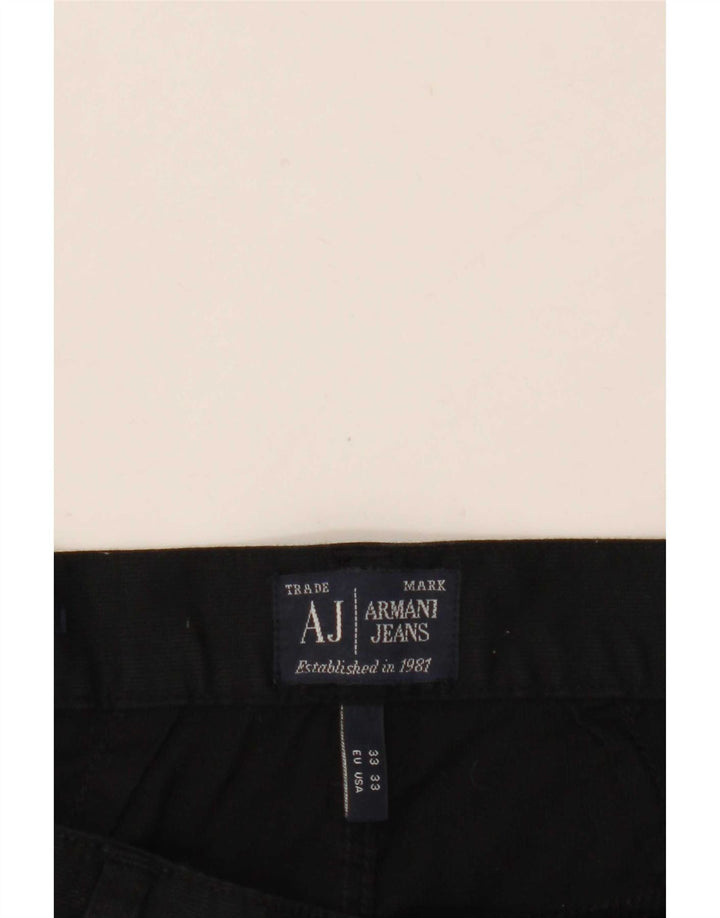 Pantaloni casual obișnuiți pentru bărbați Armani L33 L27 bumbac negru
