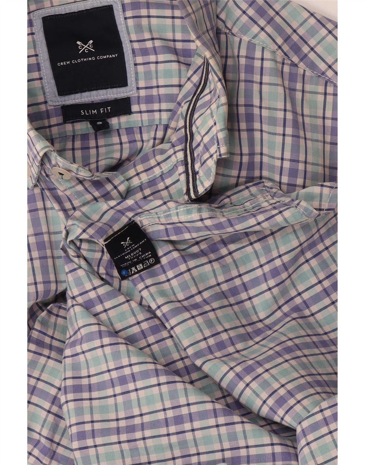 Crew Clothing Cămașă Slim Fit pentru bărbați Bumbac cu carouri multicolore