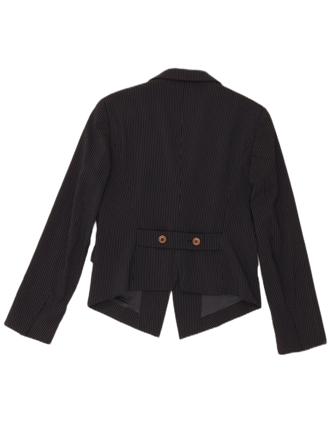 Blazer pentru femei Max & Co. Jachetă cu 2 nasturi UK 14, mare, neagră, cu dungi