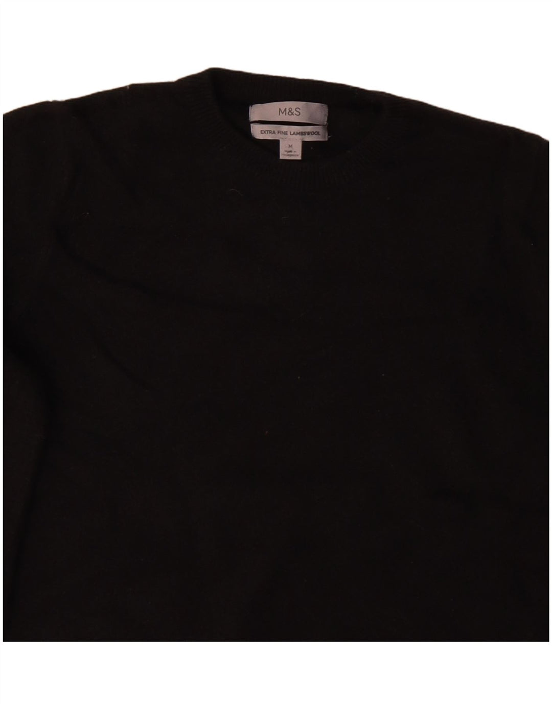 Pulover pentru femei Marks & Spencer cu decolteu triplu UK 12 Medium Negru