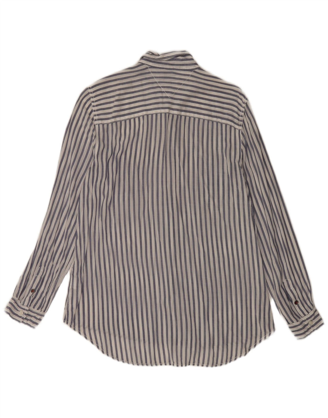 Cămașă Tommy Hilfiger pentru femei UK 14 Medium White Pinstripe Viscose