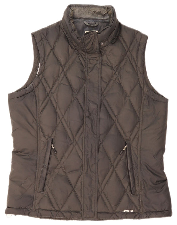 Musto Gilet căptușit pentru femei UK 14, mare, negru, poliester