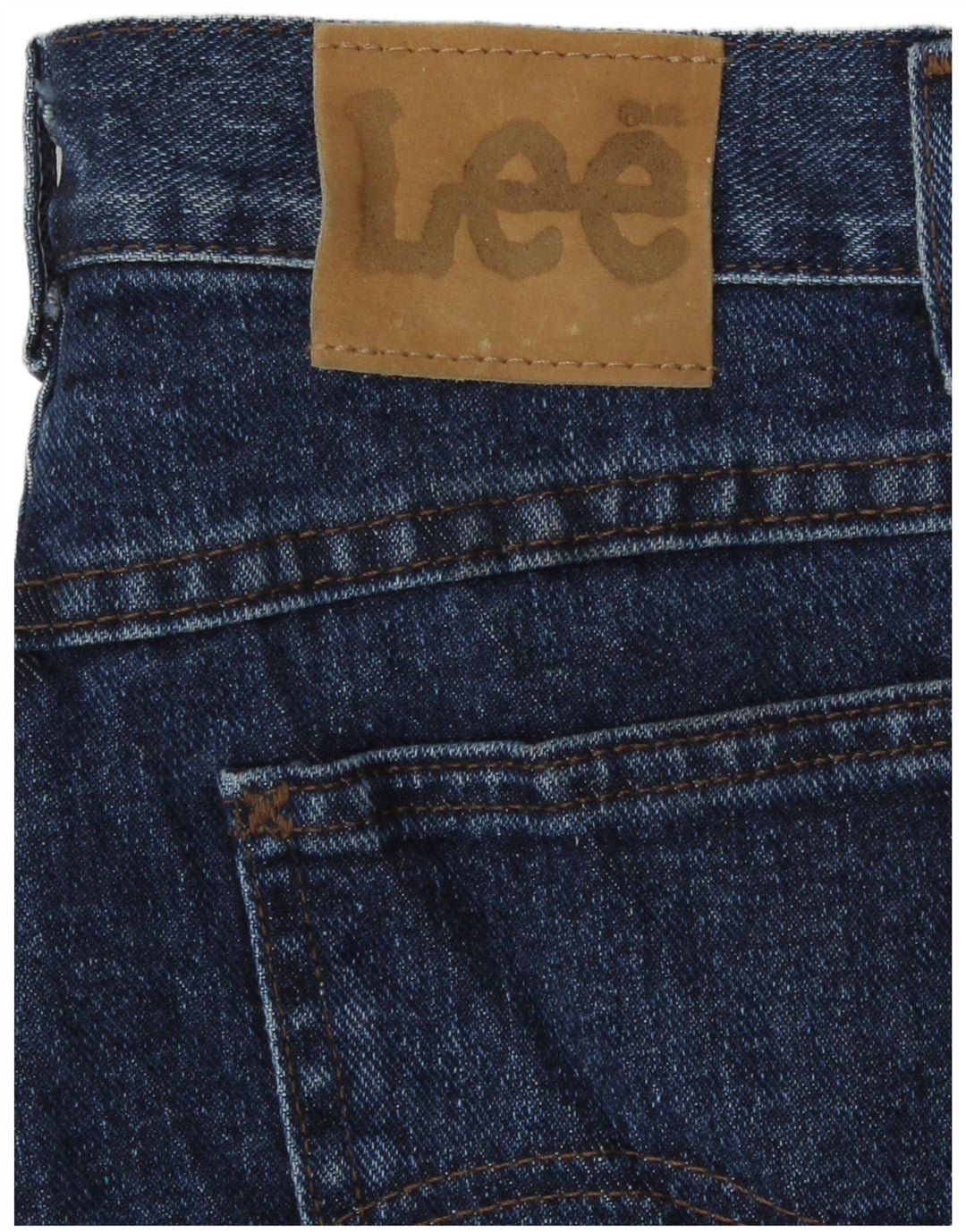 Pantaloni scurți din denim cu talie înaltă Lee W28 Medium Blue