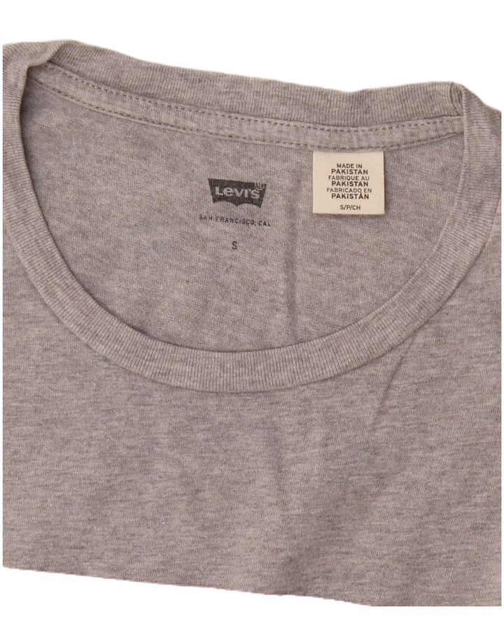 Tricou cu grafică Levi's pentru bărbați Top mic gri cu pete