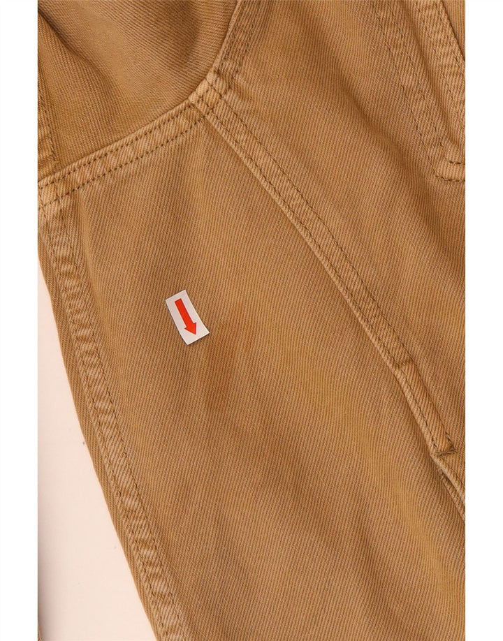 Jachetă de blugi supradimensionată pentru femei Zara UK 18 XL maro bumbac