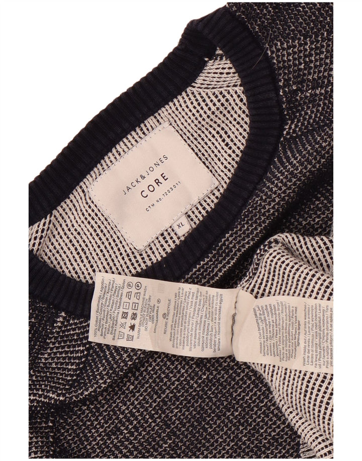 Pulover Jack & Jones pentru bărbați, cu gât crew, XL, bumbac gri