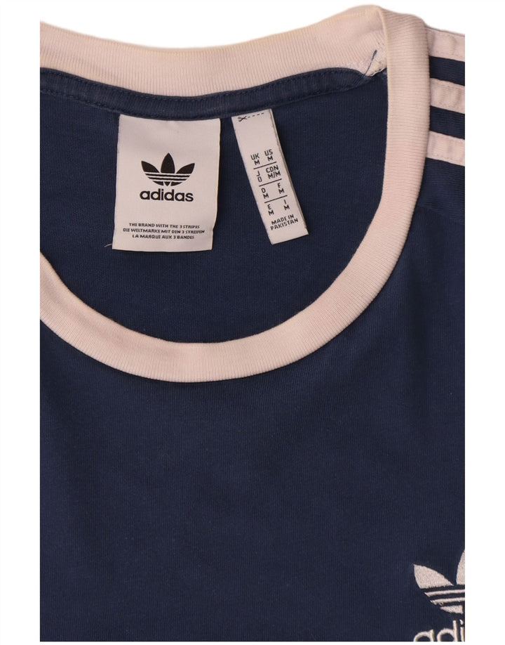 Tricou pentru bărbați Adidas Top Mediu Bleumarin Bumbac