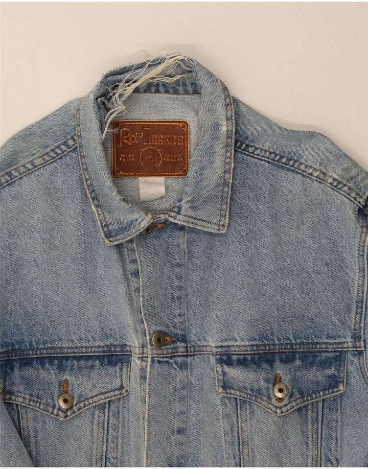 ROY ROGERS Jachetă de blugi pentru bărbați UK 38 Medium Blue