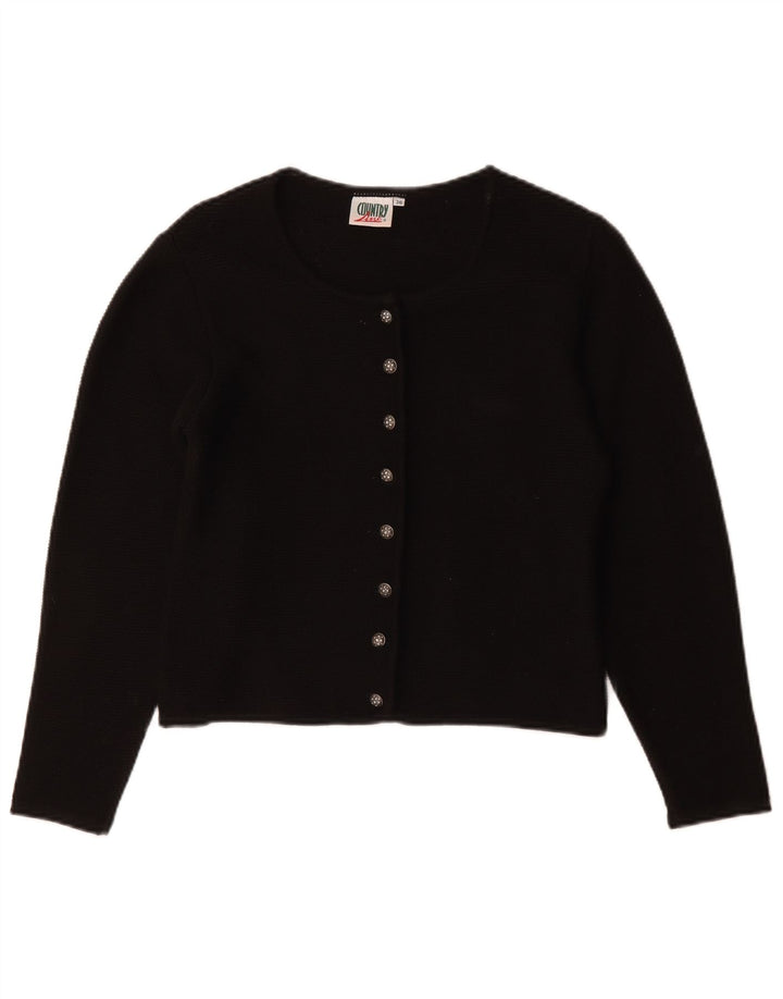 Country Line Pulover Cardigan Femei EU 36 Mic Negru Poliacrilic