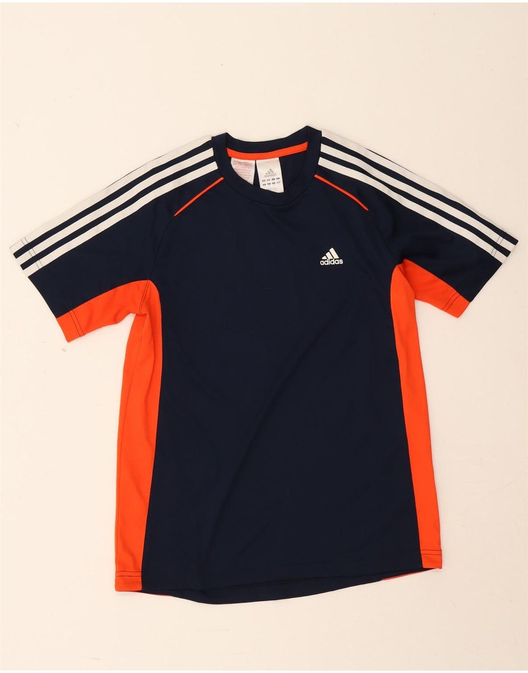 Tricou Băieți Adidas Top 13-14 Ani Bleumarin Poliester Colorblock