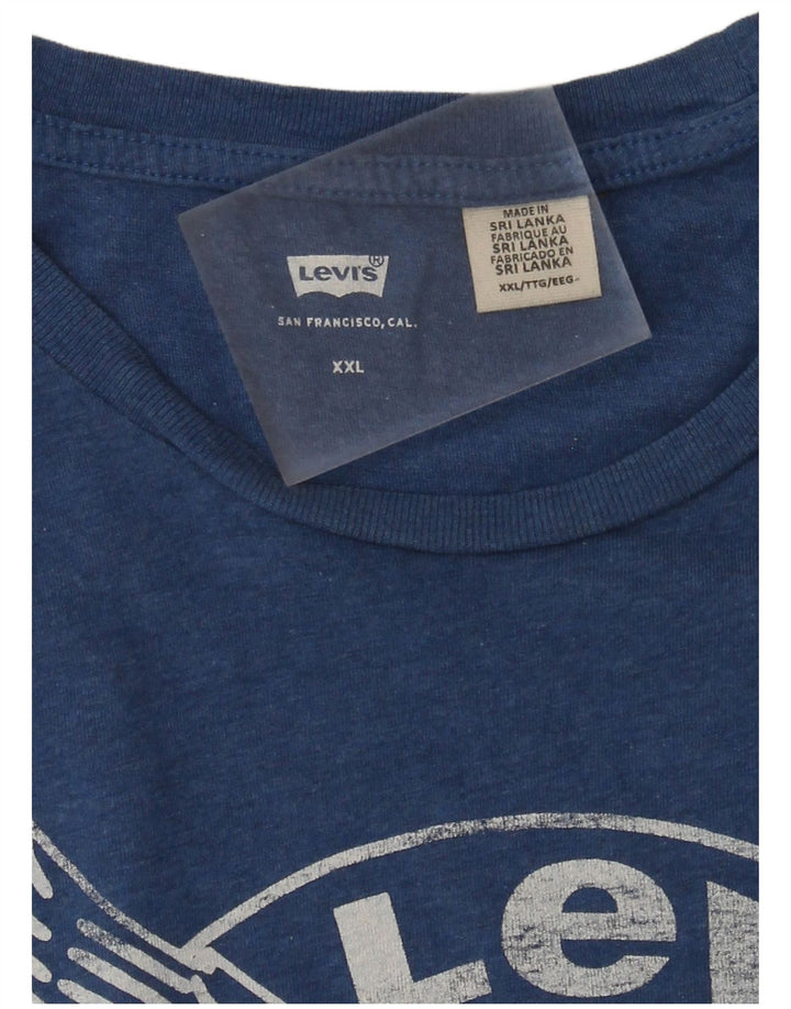 Tricou grafic pentru bărbați Levi's Top 2XL Albastru