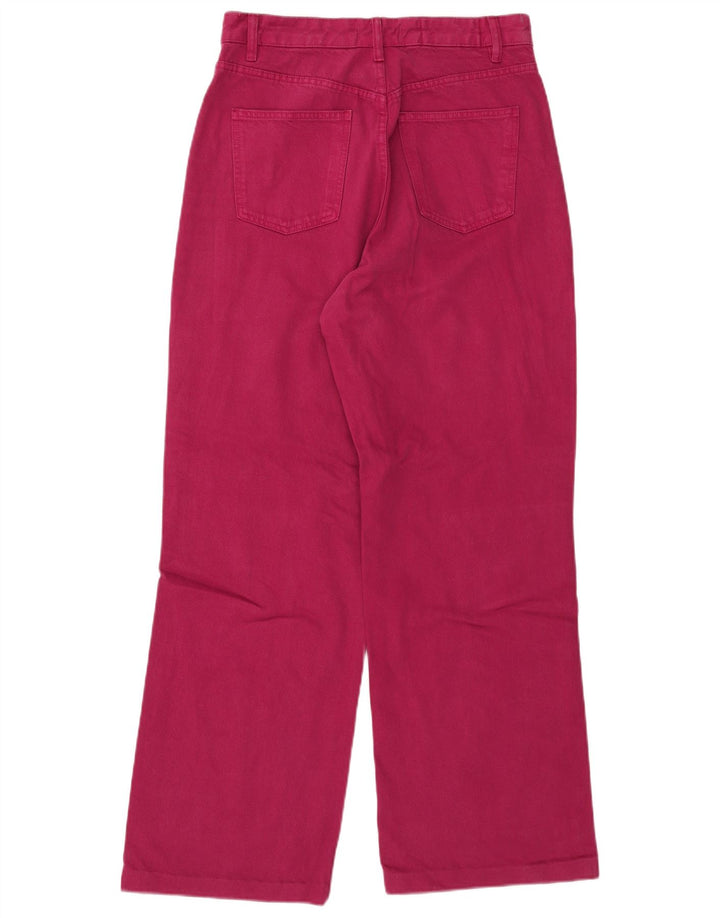 Blugi pentru femeie Zara cu talie înaltă EU 42 Large W32 L32 Burgundy