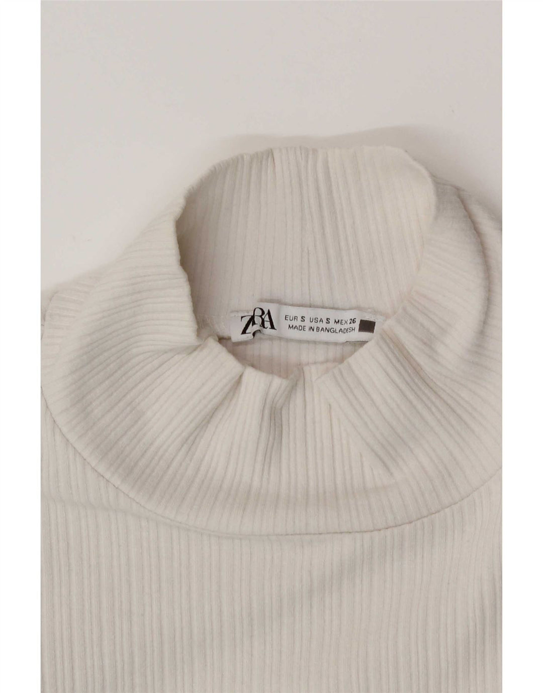 Crop Top pentru femei Zara UK 8 Small White