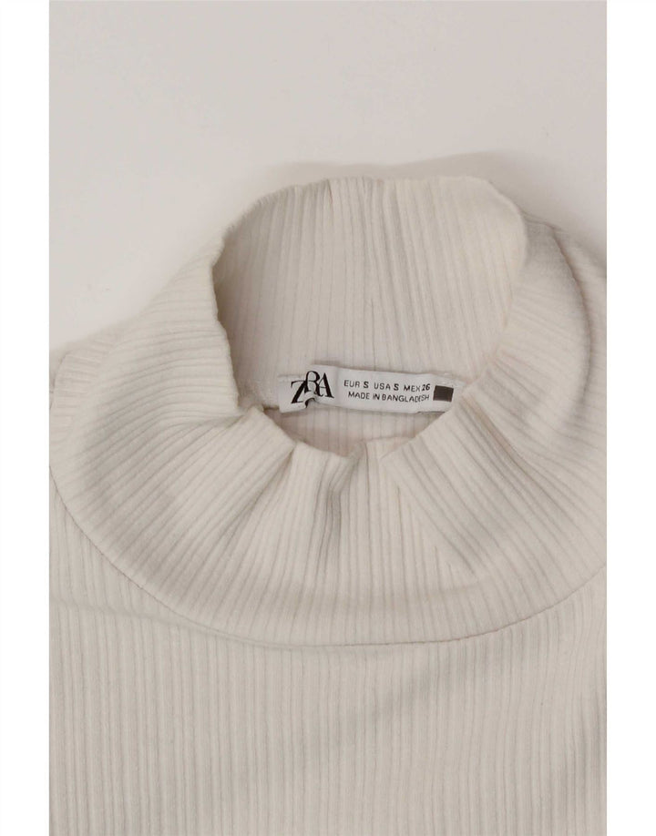 Crop Top pentru femei Zara UK 8 Small White
