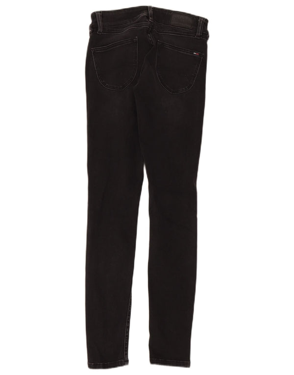 Blugi skinny pentru femei Tommy Hilfiger W25 L30 bumbac negru