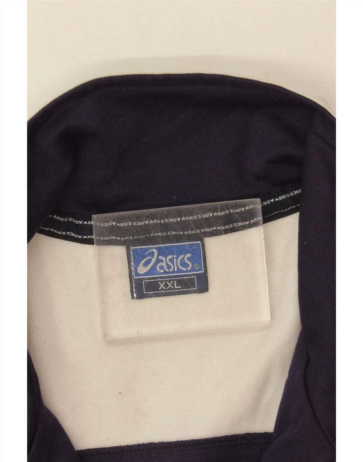 Jachetă de trening pentru bărbați Asics, 2XL, albastru bleumarin, bloc de culoare