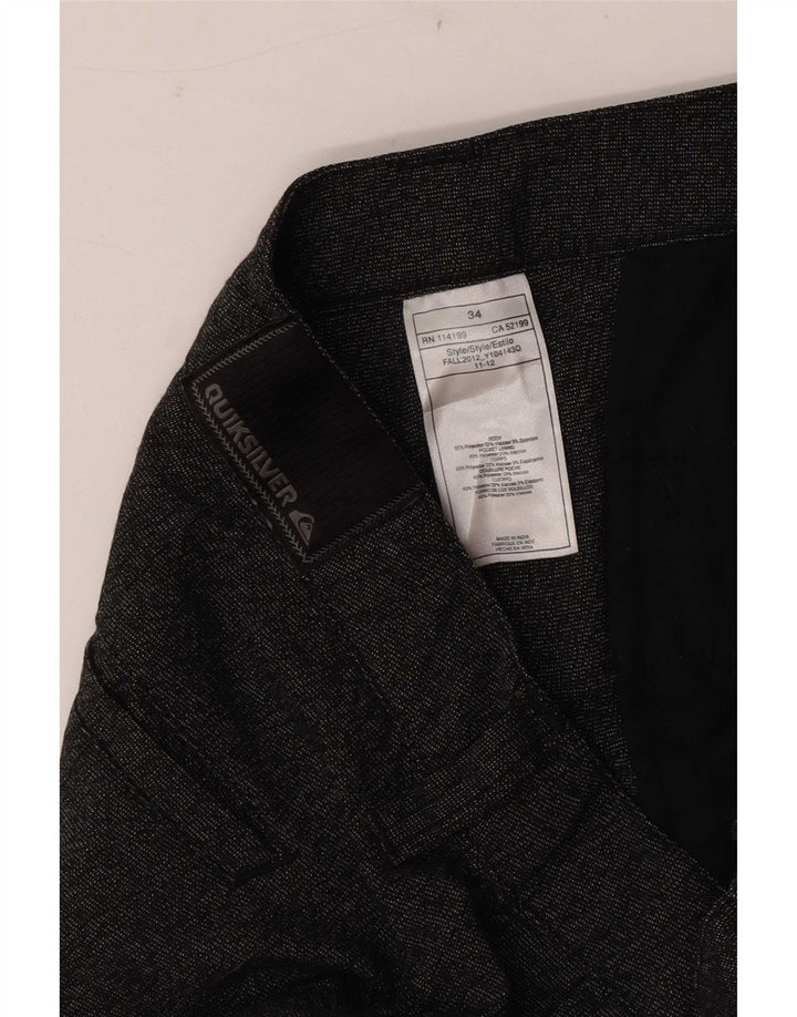 Pantaloni scurți cargo Zathan Quiksilver pentru bărbați W34 Poliester gri mare