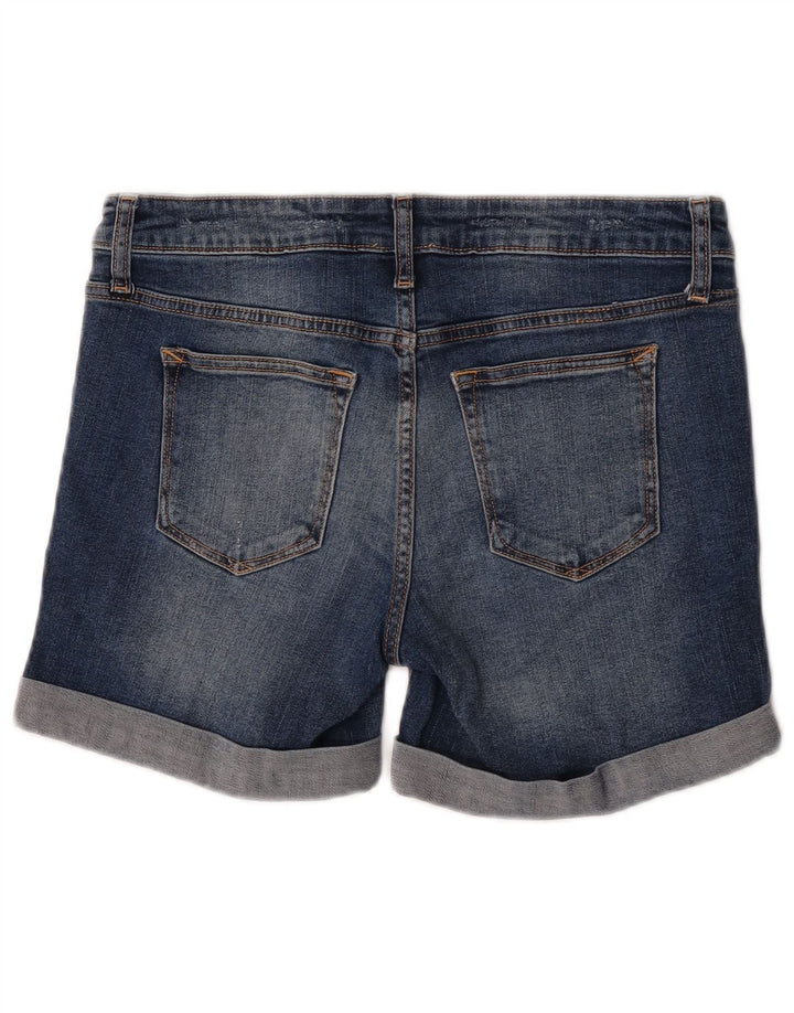 Pantaloni scurți din denim pentru femei Gap UK 12 Medium W32 Bumbac albastru