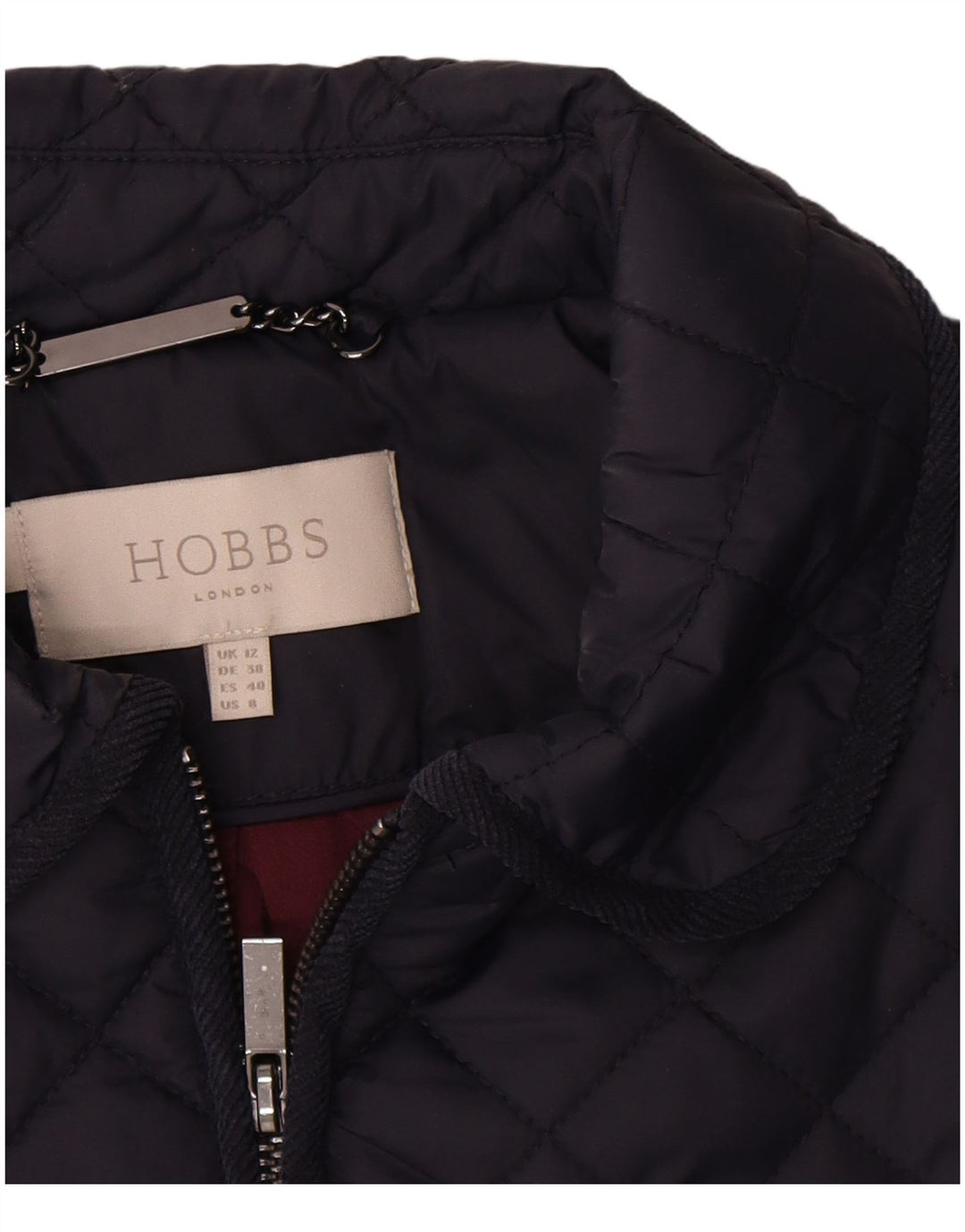 Jachetă matlasată Hobbs pentru femei UK 12 Medium Bleumarin Poliamidă