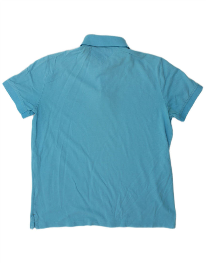 Tricou polo Tommy Hilfiger pentru bărbați, personalizat, albastru mediu
