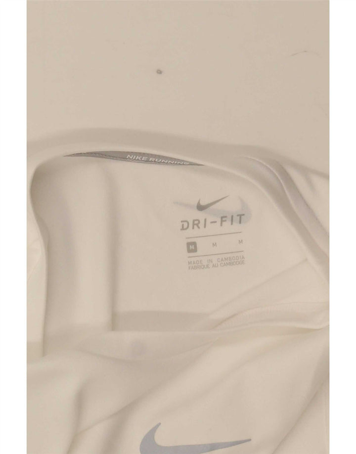 Tricou pentru bărbați Nike Dri Fit Top Mediu Alb