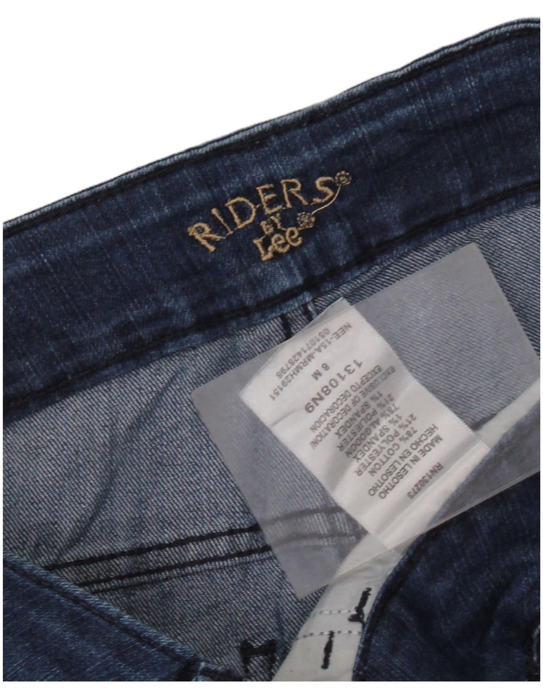 Blugi Capri Riders LEE pentru femei US 8 Medium W32 L19 Bumbac albastru
