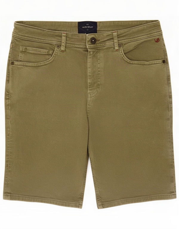 White Stuff Pantaloni scurți de denim pentru bărbați Medium W32 Khaki Bumbac